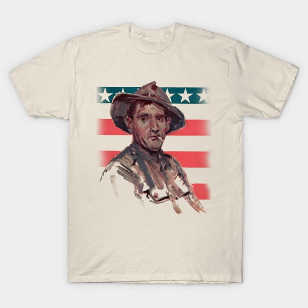 WW2 Veteran Painting T-Shirt by Corvons